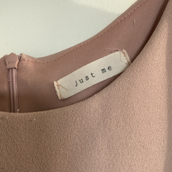 Dusty Pink Asymmetrical Hem Dress - Picture 4 of 7